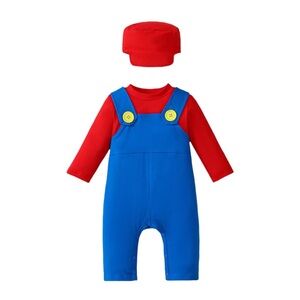 Mario Themed Costume Size 0-3 Months